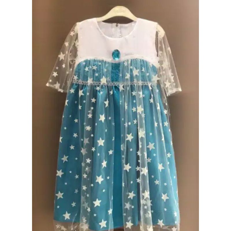 GAUN FROZEN /GAUN PESTA ANAK FROZEN / GAUN ANAK MURAH