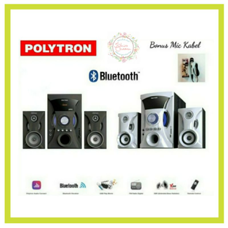 Polytron Speaker PMA 9505 Multimedia Audio Bluetooth Aktif Subwoofer