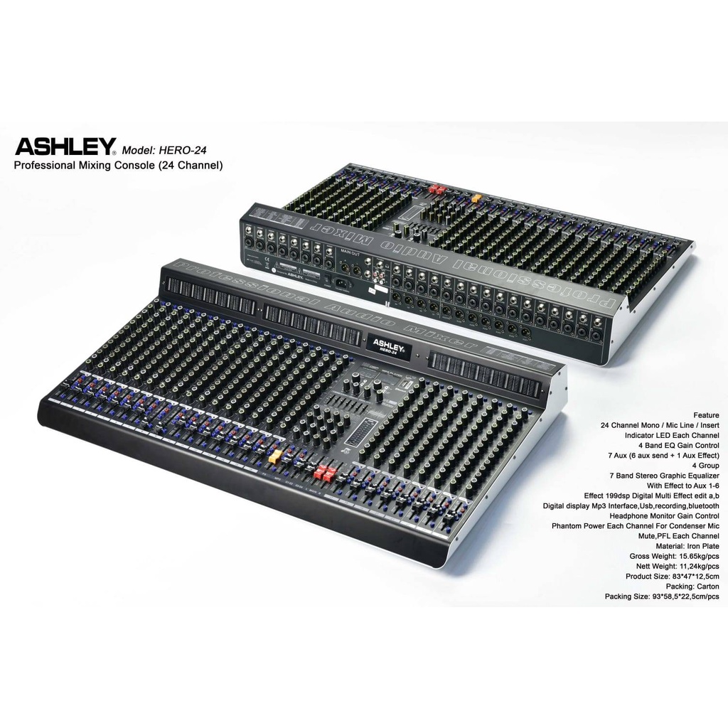 Mixer Audio Ashley HERO 24/ HERO24 Original 24 Channel