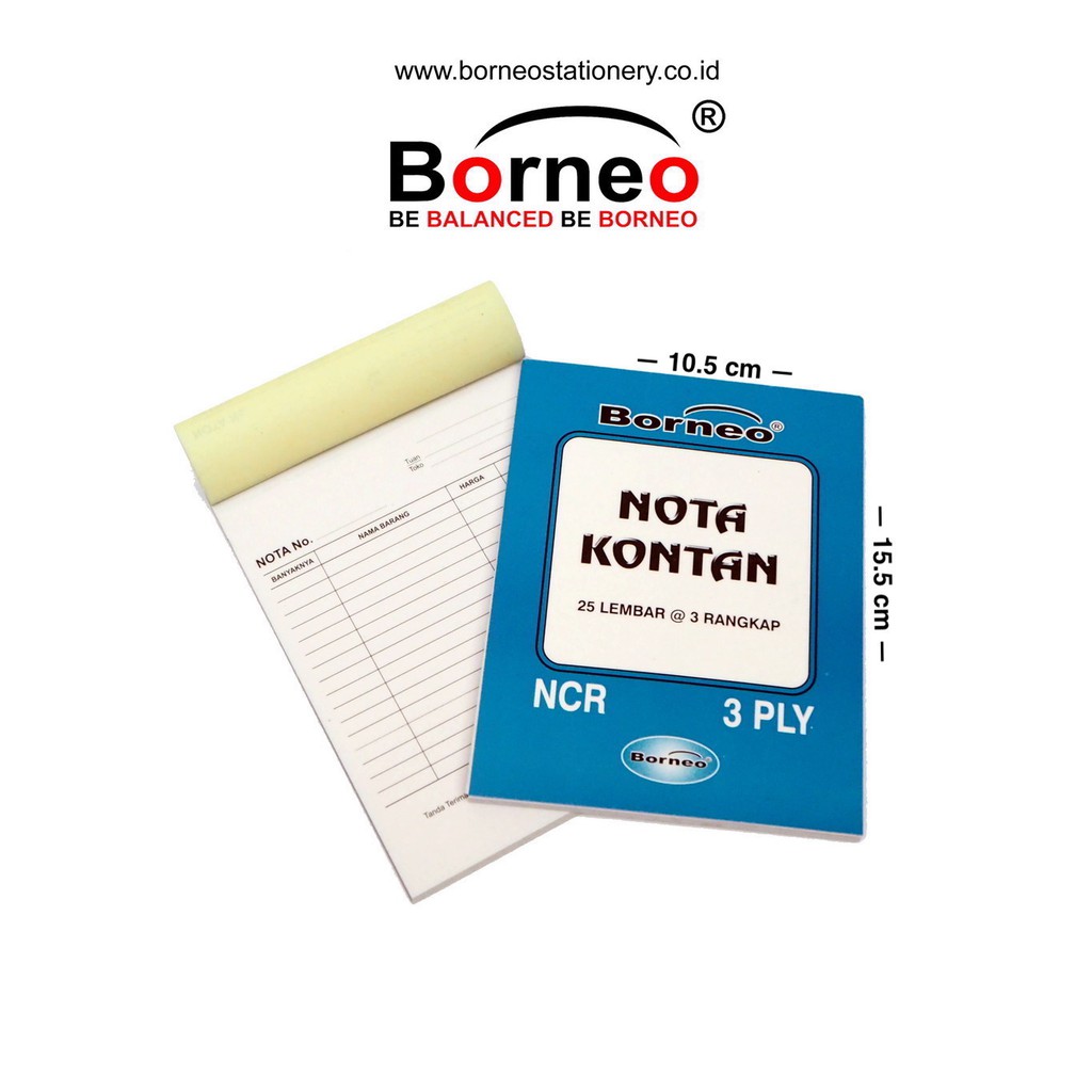 

NOTA KONTAN NCR K-3 / 3PLY / BORNEO / NOTA BORNEO