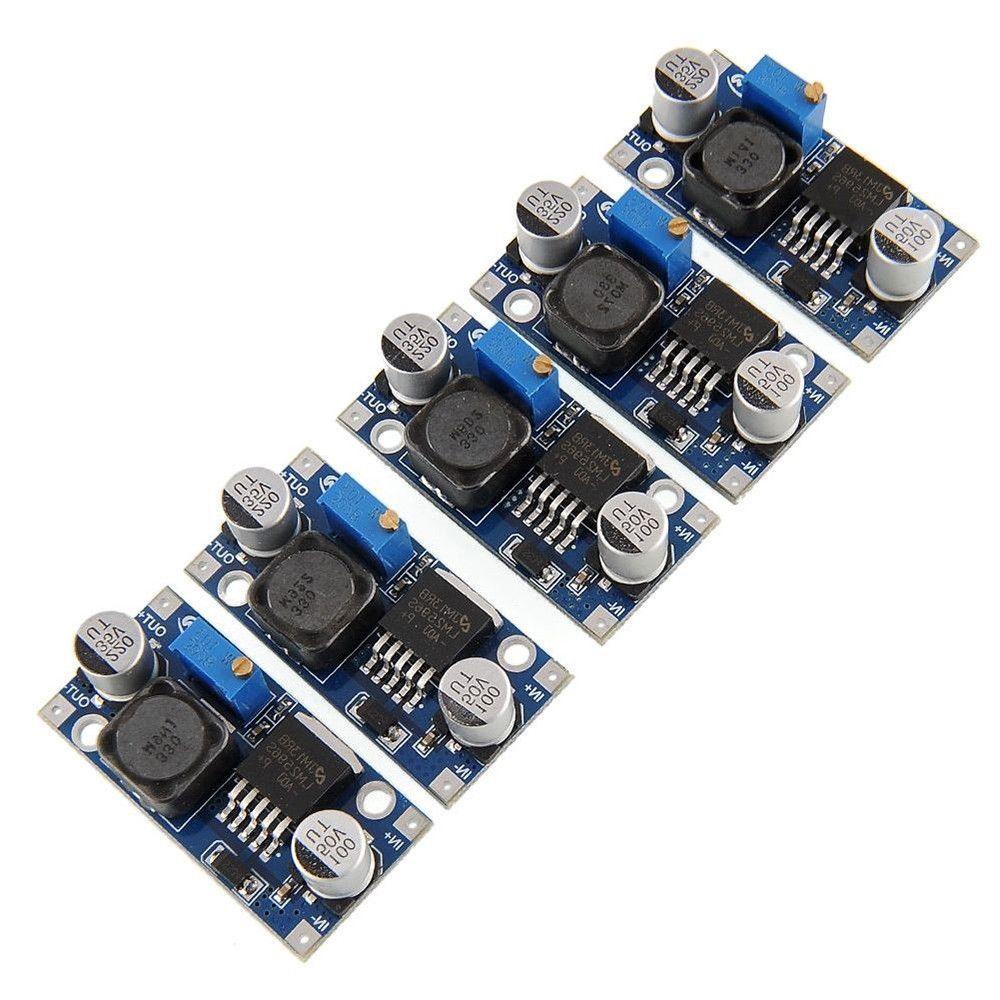 LANFY LM2596S Voltage Regulator Hot Inverter Module DC-DC New Supply Durable Buck Converter 1.5-35V Power/Multicolor