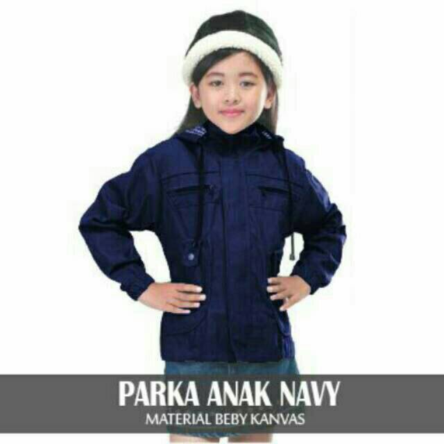 JAKET PARKA BABY CANVAS ANAK CEWE