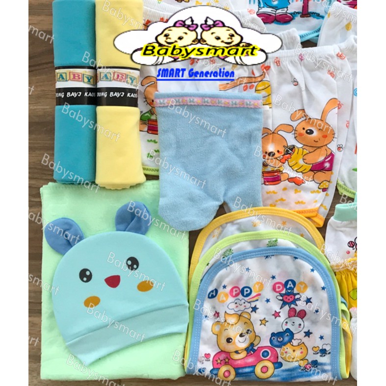 Babysmart - Paket Hemat Perlengkapan Baju Bayi Baru Lahir (New Born) Ekonomis dan Hemat