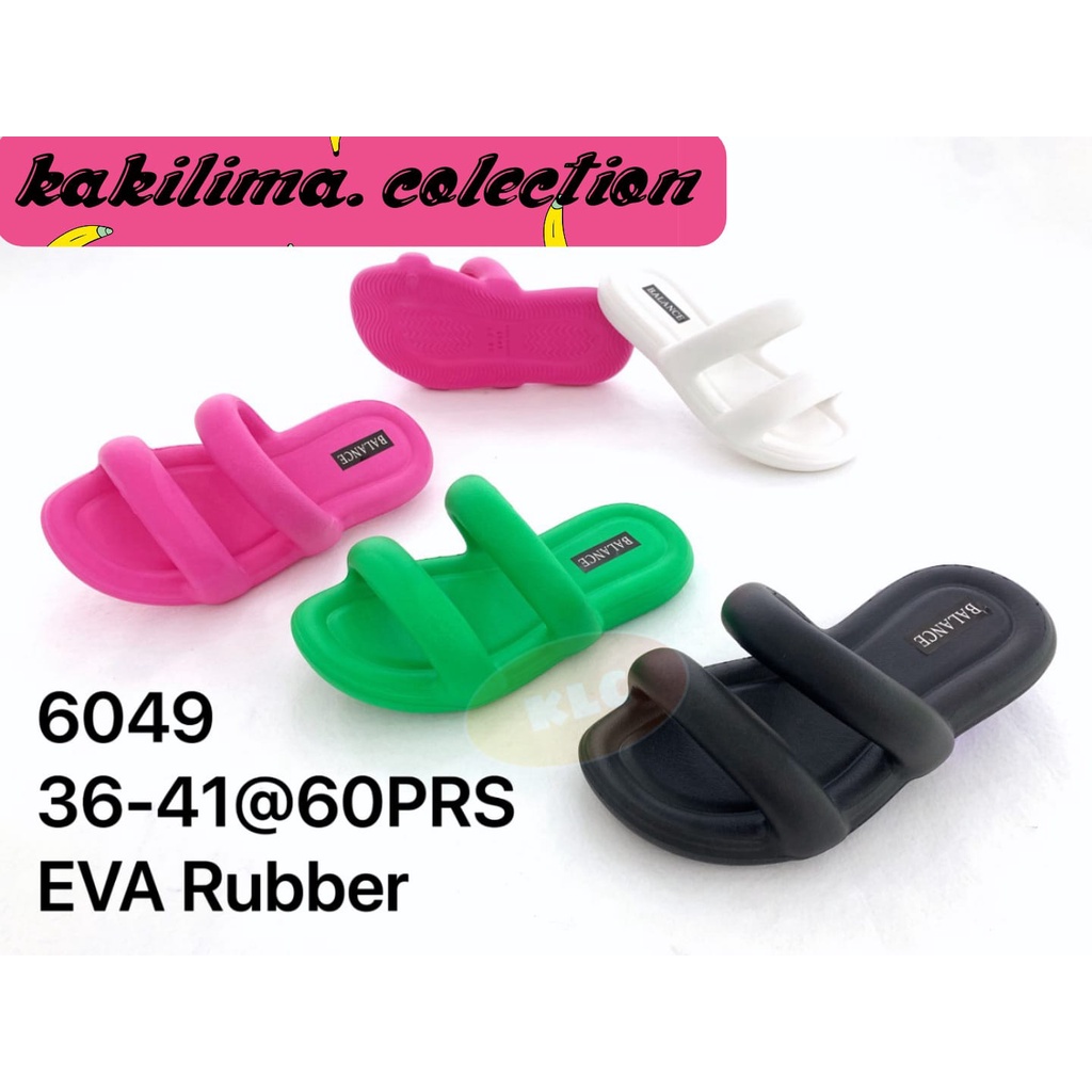 sandal eva rubber perempuan sendal flatform ban dua wanita kekinian