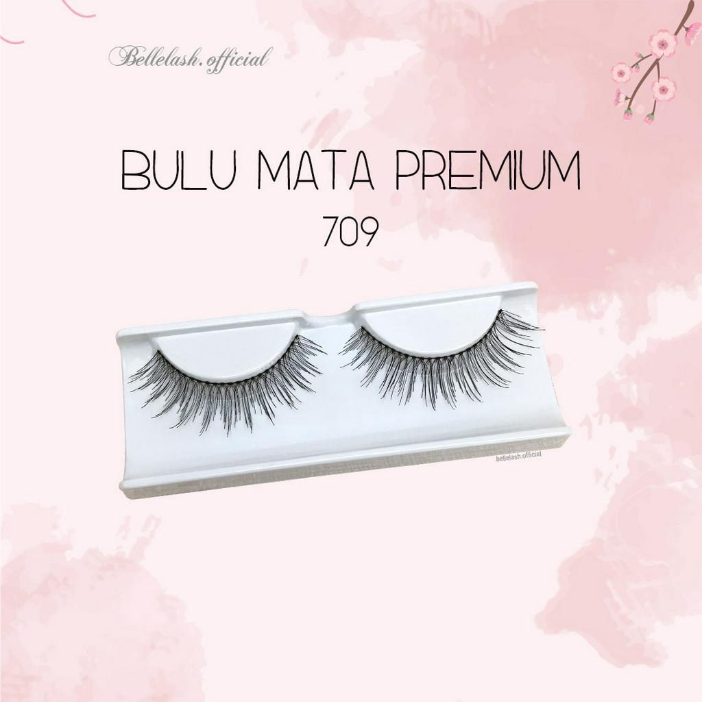 709 Bulu Mata Palsu Handmade Natural False Eyelash Eye Lashes Premium Series