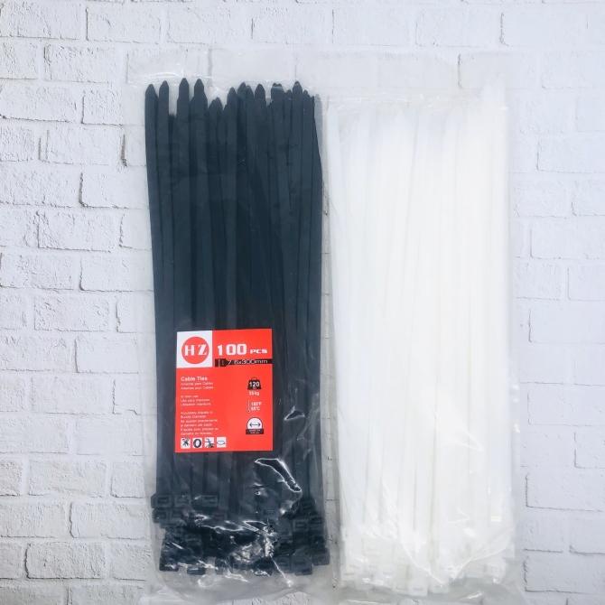 

HOTLIST HZ Cable Ties 7,6 x 300 mm Black and white Cable Ties/kable tis