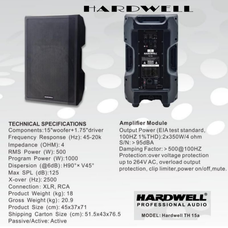 speaker aktif hardwell