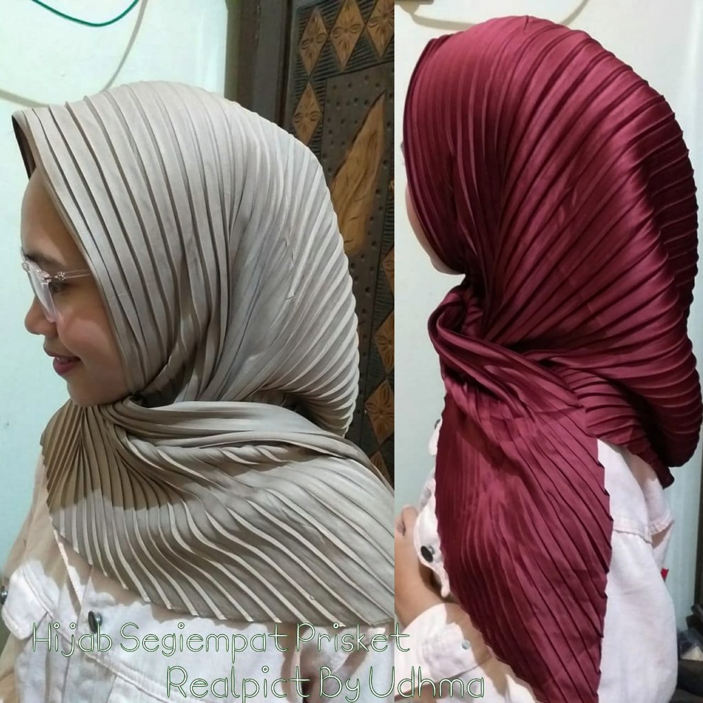 Hijab Prisket Pashmina / Krudung Plisket terbaru