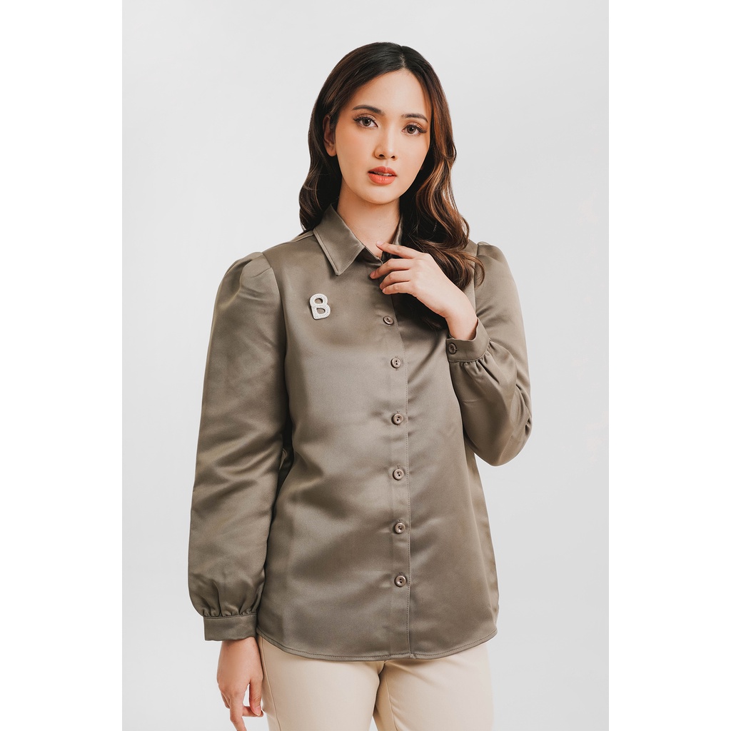 Benang Jarum Emily Shirt - Olive