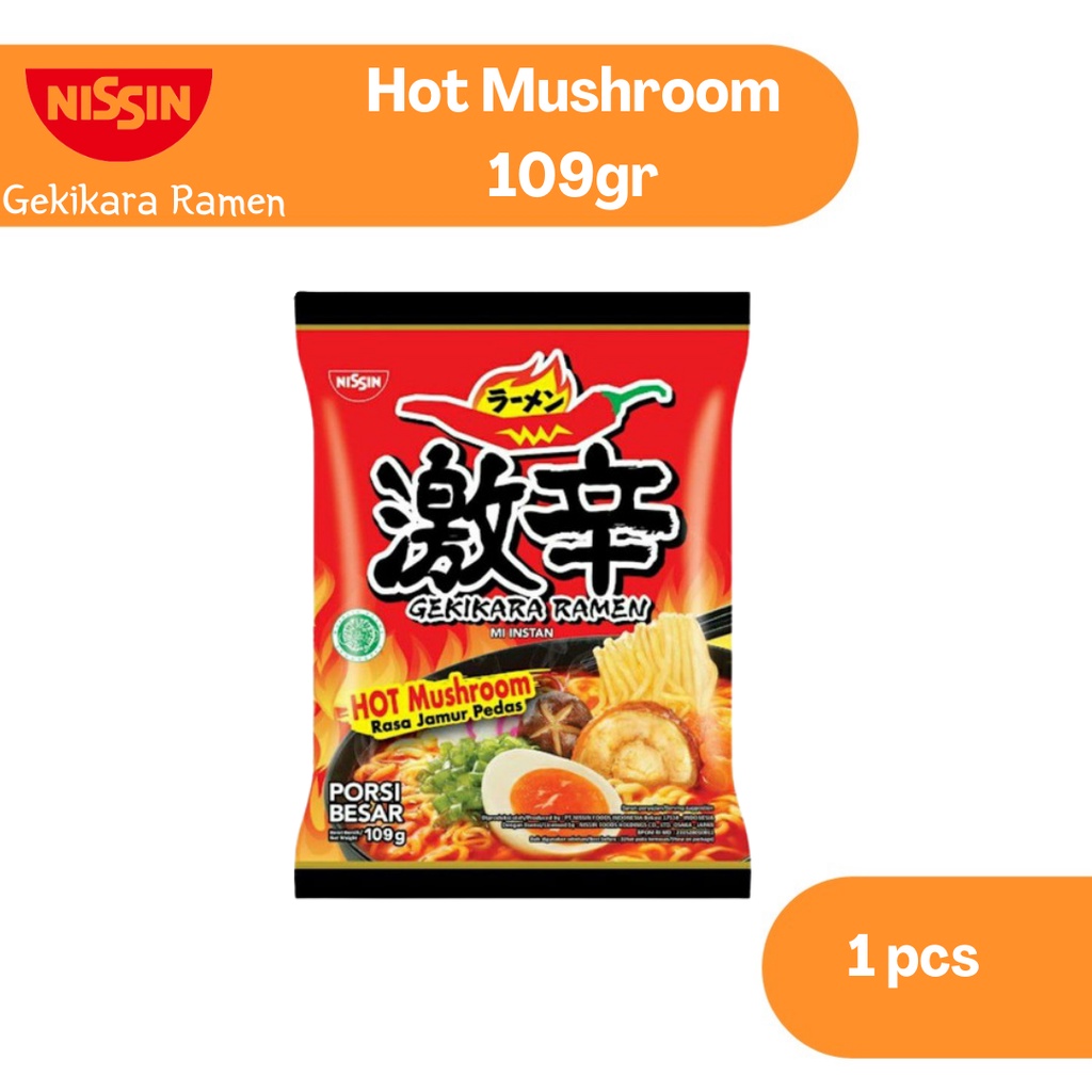 

Saboga x Nissin Gekikara Regular Hot Mushroom 100gr