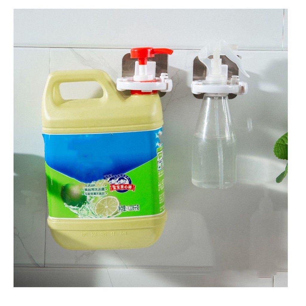 Top Tempat Shampoo Holder Kamar Mandi Organizer Perekat Diri Bebas Pukulan Sabun Cair Shower Gel Gantungan