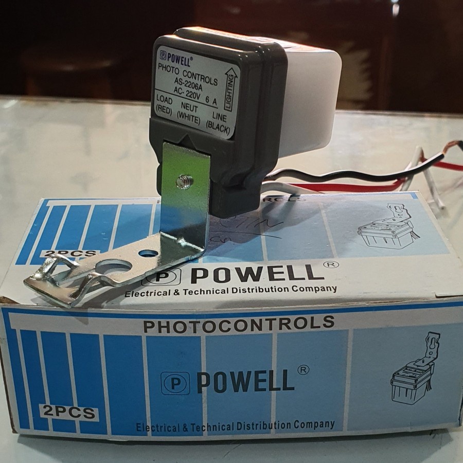 Photocell Sensor Cahaya Lampu Powell 3A 6A 10A Model Selcon Grosir