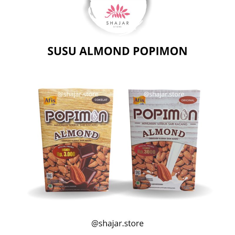 

POPIMON susu almond non gula pasir tanpa herbal pelancar asi