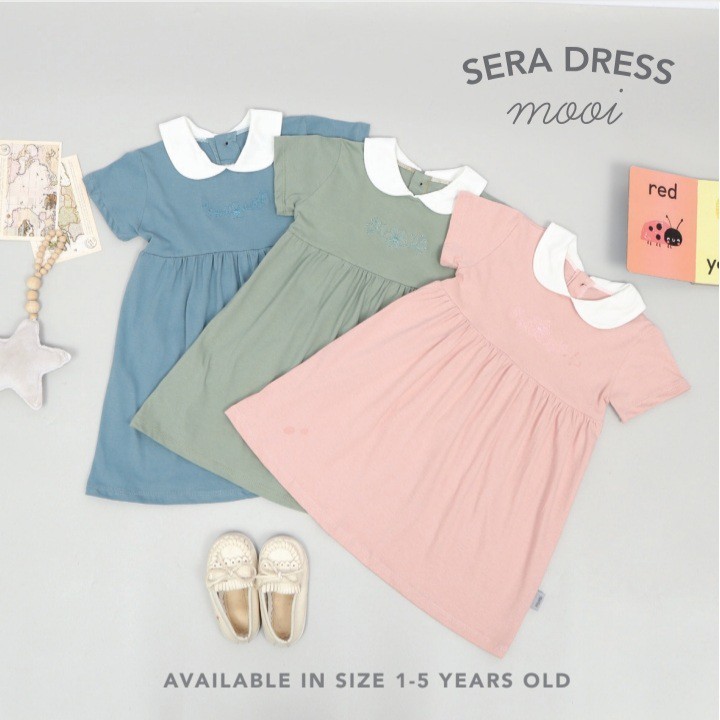 MOOI Sera Collar Dress / Baby Dress High Quality 0-5 Tahun CBKS SO