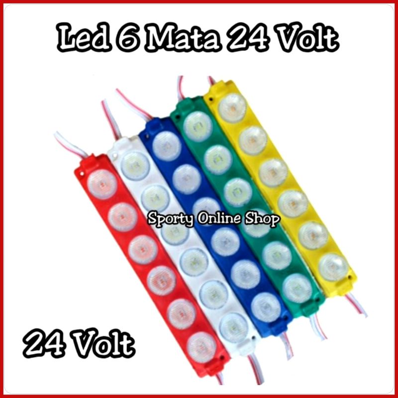Lampu Led 6 Mata 12 Volt & 24 Volt