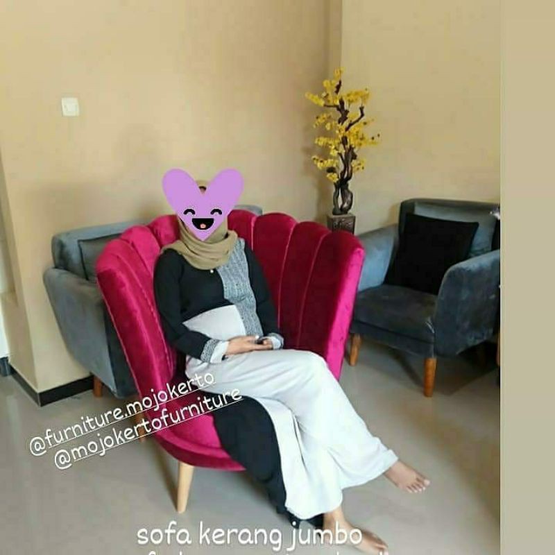 sofa kerang jumbo/standard