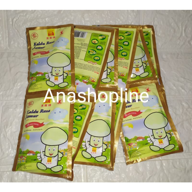 

Kaldu Jamur Mili 10gr / dried spices / mokocing / mushroom / bumbu dapur