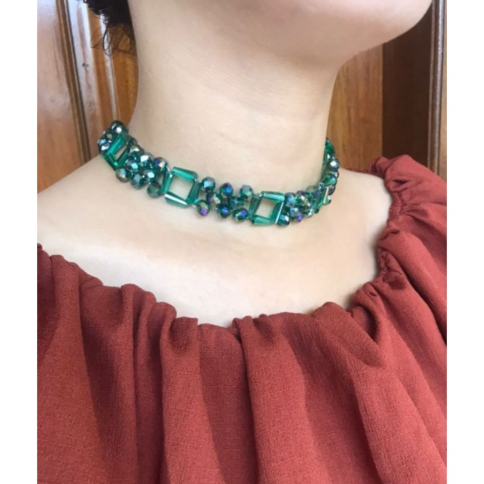 Daphene Kristal Clear and Doff Choker