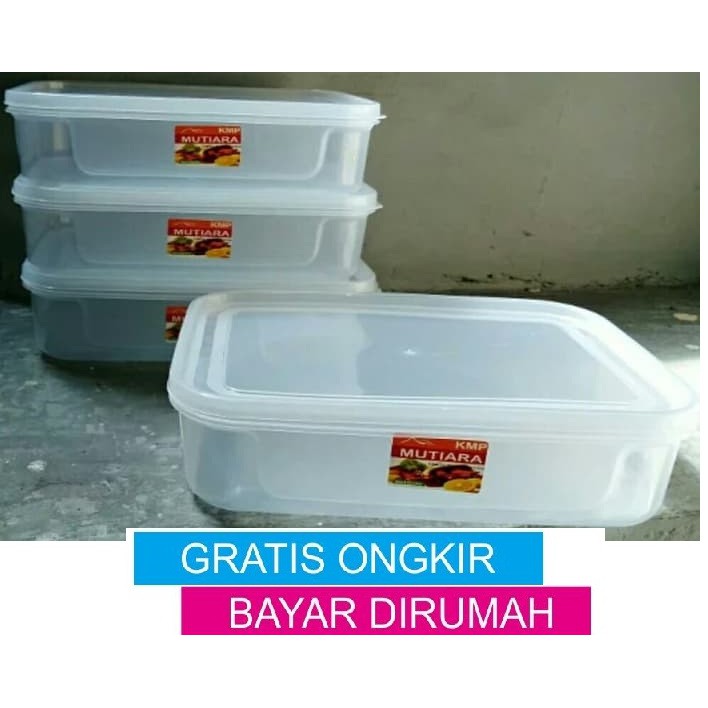 Kotak Makan Plastik Sayur 900mL | Kotak Food Box Container / Toples Kue Kotak Donat Lunch Box 900 mL
