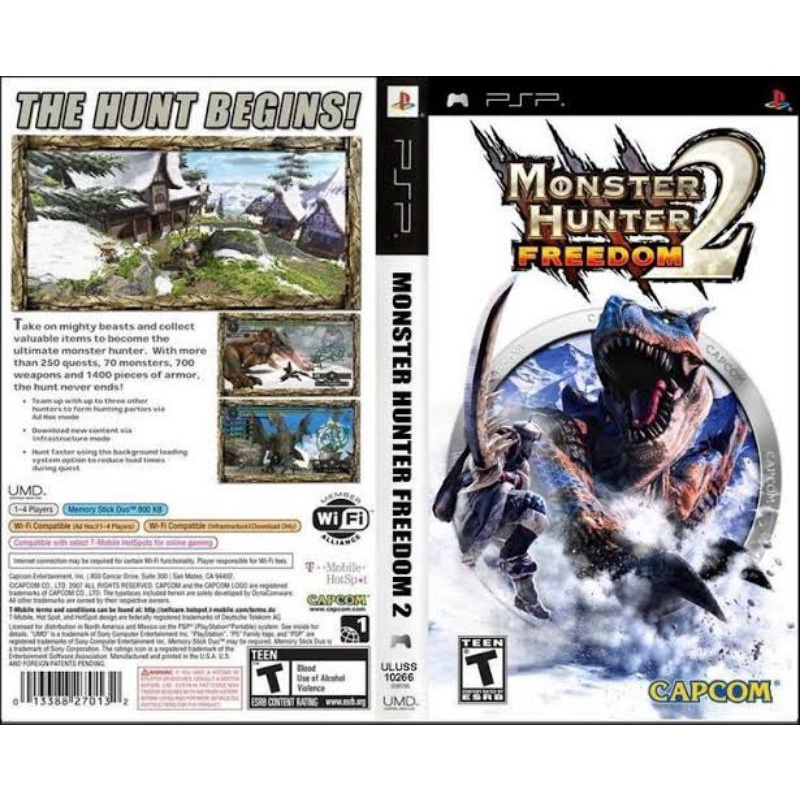 Kaset PS 2 MONSTER HUNTER 2