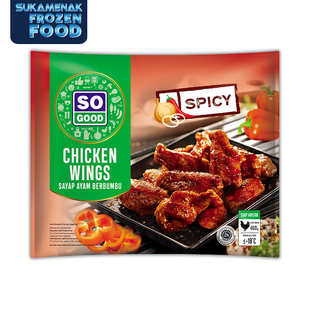 

SO GOOD Chicken Wings Spicy 400gr