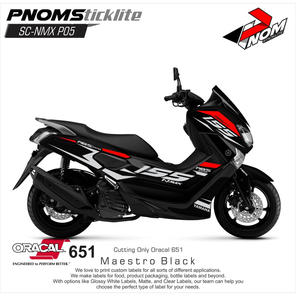 Nmax Sticker Cutting Racing Minimalis Shopee Indonesia