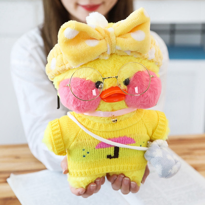 Mainan Boneka Bantal Stuffed Plush Bebek Lalafanfan 30cm Untuk Hadiah Ulang Tahun Anak