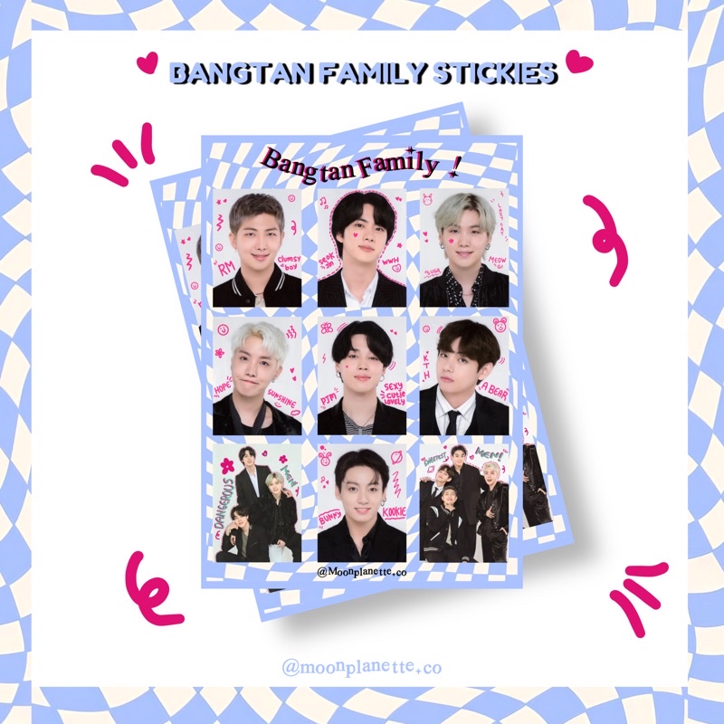 

BANGTAN7 FAMILY STICKER | BANGTAN7 FANMADE GOODS