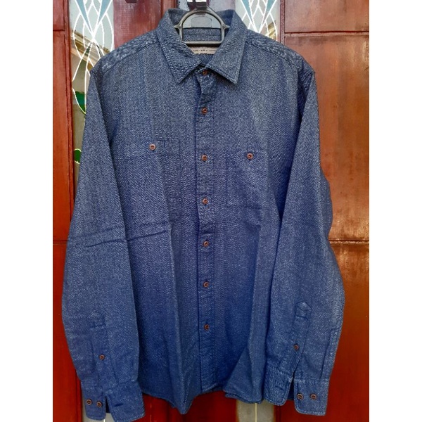 Kemeja panjang pria giordano second