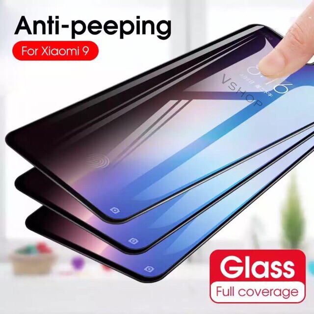 TEMPER GLASS XIAOMI MI9 MI 9 5D ANTI SPY FULL SCREEN COVER