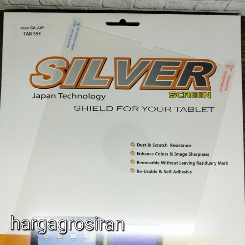 Silver Samsung Tab S5e T725 / T720 Anti Gores Bahan Plastik Clear Bening / Glare Anti Minyak