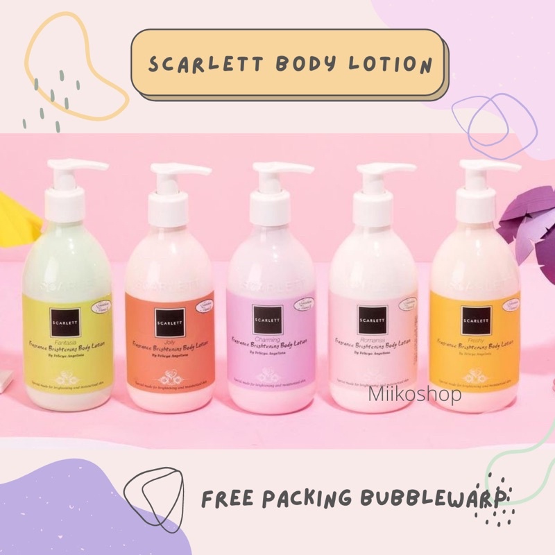 READY Scarlett Whitening Body Lotion Romansa | Fantasia | Charming | Freshy | Jolly 300ml