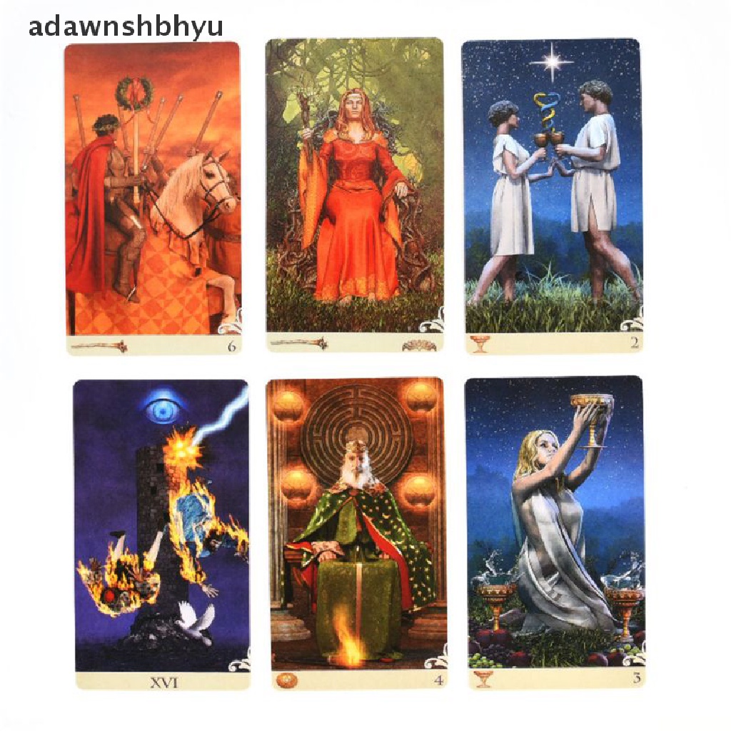 Adawnshbhyu 78pcs Vice Versa Tarot Kit Tarot Cards Oracle Deck Permainan Papan Pesta Keluarga