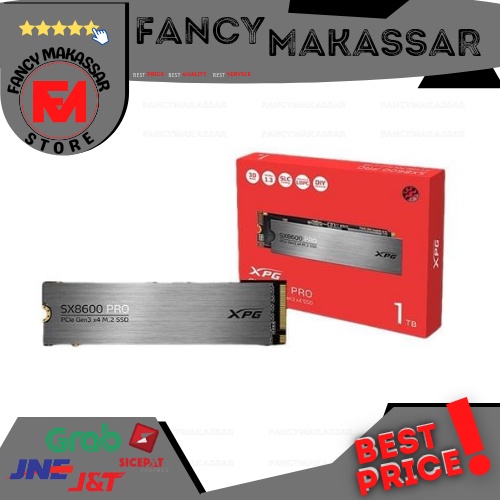 SSD ADATA SX8600 PRO M.2 NVME 1TB R=3500MB/s W=3000MB/s | GARANSI RESMI 3 TAHUN | FANCY_MAKASSAR