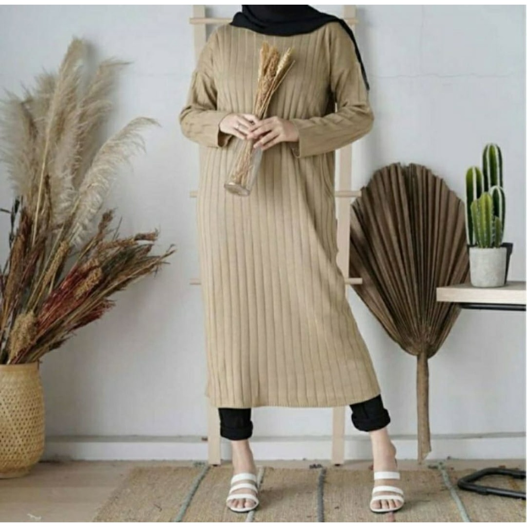 Tunik Rajut premium panjang 90cm