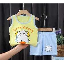 ( Mia ) Setelan Anak Set Baju Bayi 0-6 Tahun Piyama Bayi Import, Pakaian Bayi dan Anak Celana Baju Kaos Tanpa Lengan TL007-010
