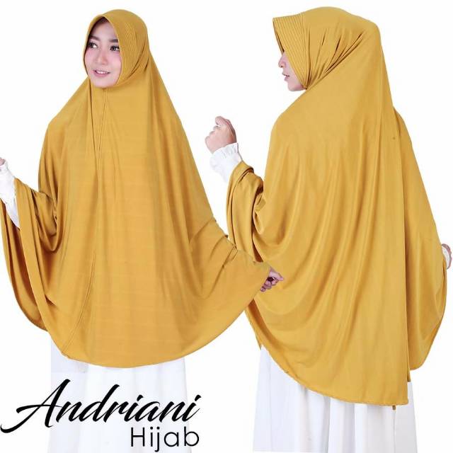 hijab jumbo merek andriani.