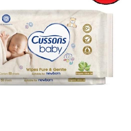 ◌ CUSSONS Baby Sensitive Wipes Olive Oil 50 s ♟