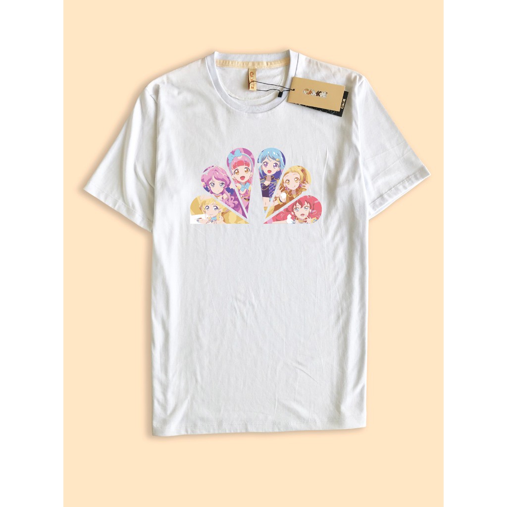 Baju kaos Tshirt Premium Aikatsu idol academy member anime jepang