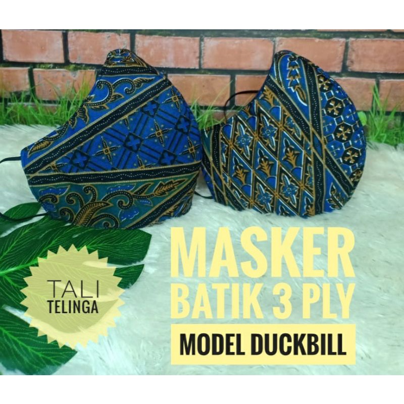 masker batik 3 ply masker couple