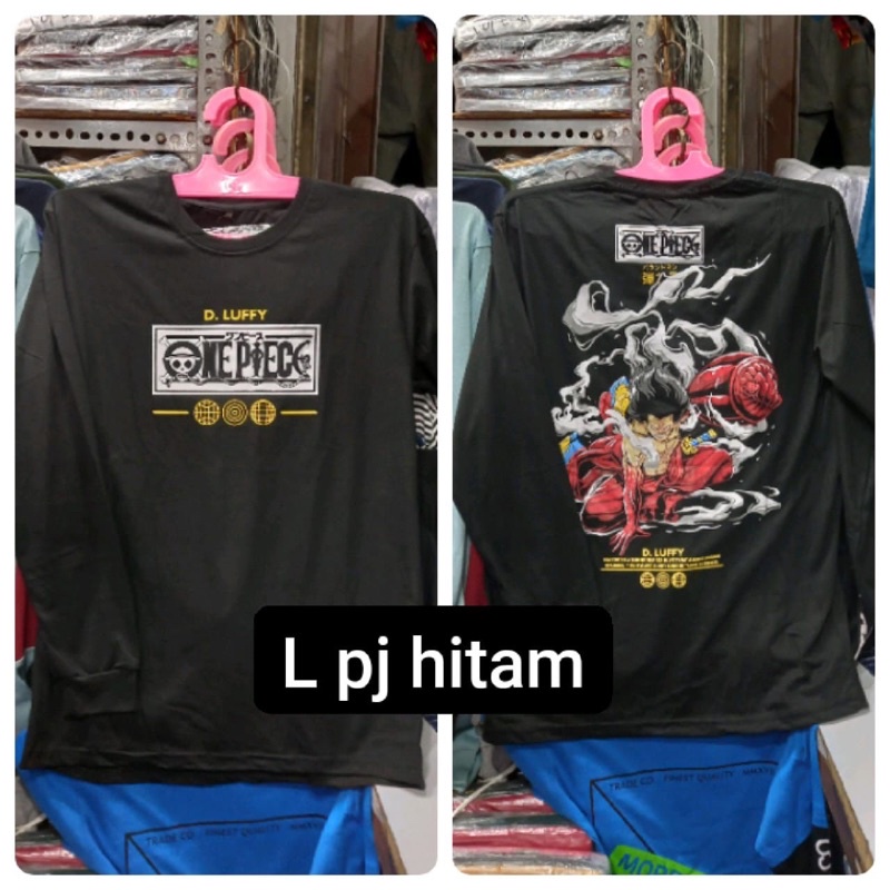 KAOS PRIA ONE PIECE MONKEY D LUFFY BAJU DISTRO murah