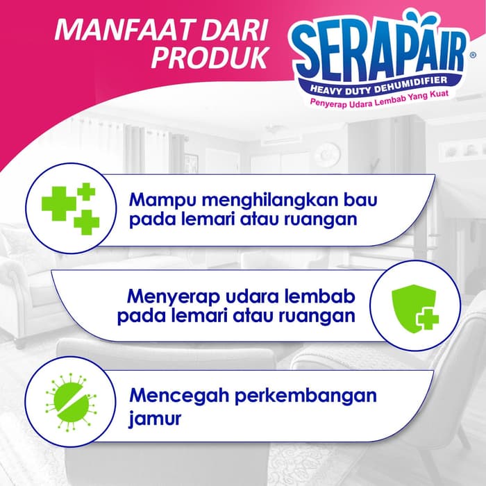 Bagus Serap Air 700 Serapair Square Box Non Perfumed 700ml