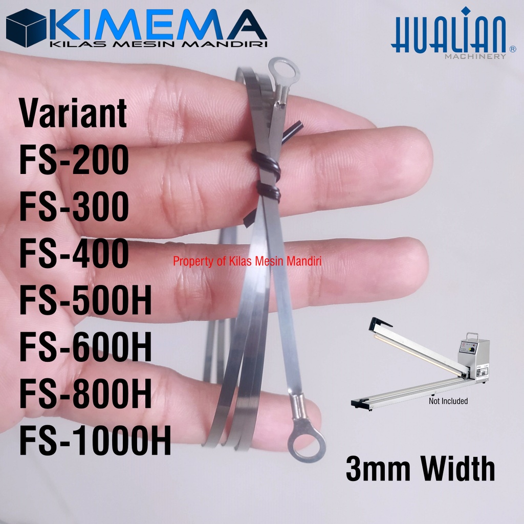 Element Heating Wire Hand Impulse Sealer Panjang Elemen Kawat Pemanas