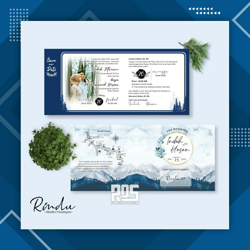 Blangko RINDU 08 blanko undangan ROS Printing Design Tuban