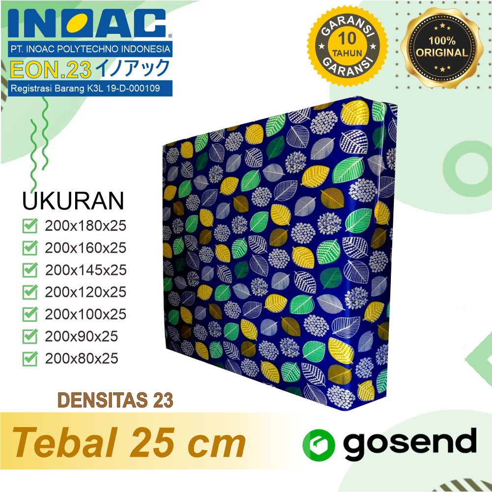 Kasur Busa Inoac Tebal 25 cm ORIGINAL INOAC Garansi 10 Tahun EON D23 Asli