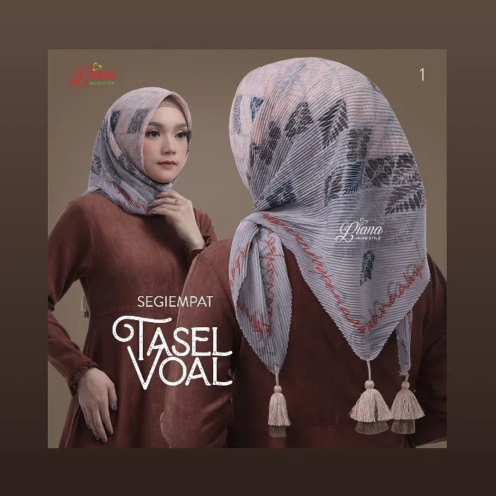 HIJAB SEGIEMPAT PLISKET MOTIF JAMBUL // PLISKET MOTIF TASEL// HIJAB PLISKET MOTIF POMPOM PREMIUM-2