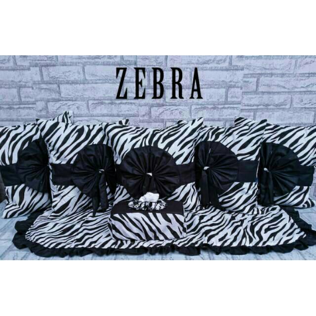 Set sarung bantal motif  zebra