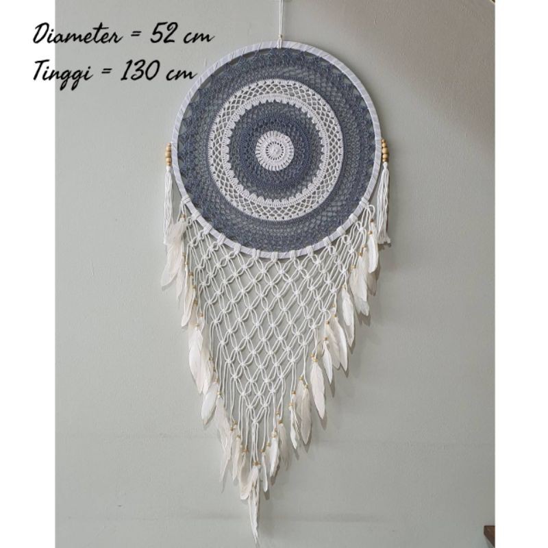 wall decor hiasan dinding dream catcher macrame besar