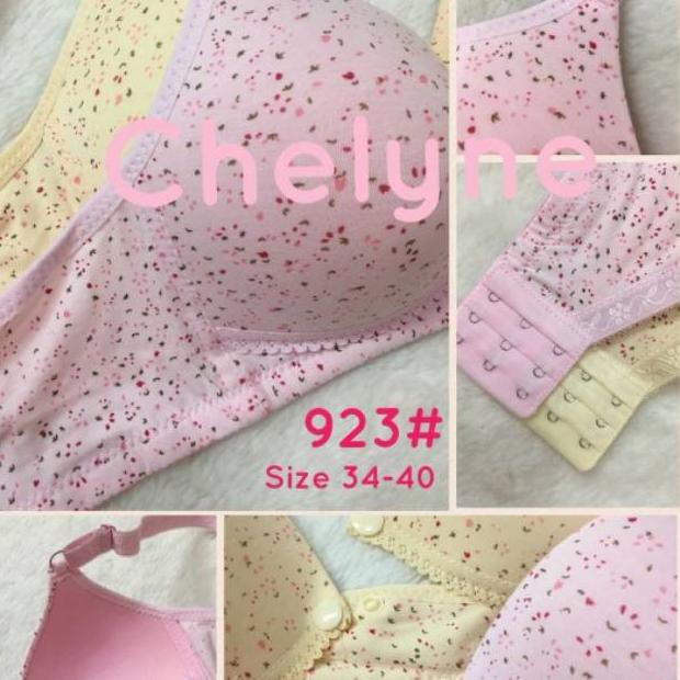 Bra Menyusui / BH Menyusui Nursing Bra Chelyne Flower 923 tanpa kawat / Kutang