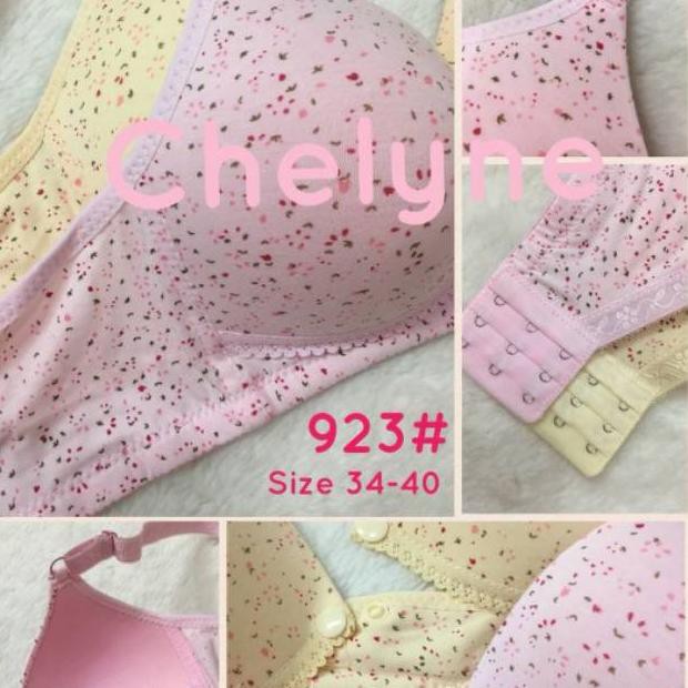 Bra Menyusui / BH Menyusui Nursing Bra Chelyne Flower 923 tanpa kawat / Kutang